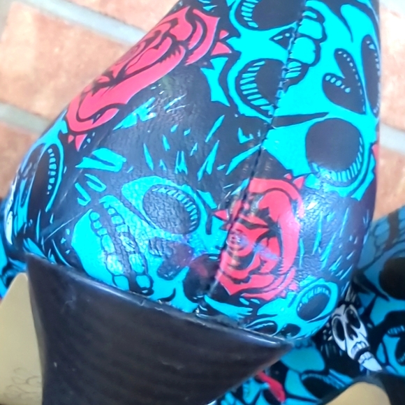 Iron Fist Muerte Punk 4" Peep Toe Heels US5/36 - Picture 10 of 14
